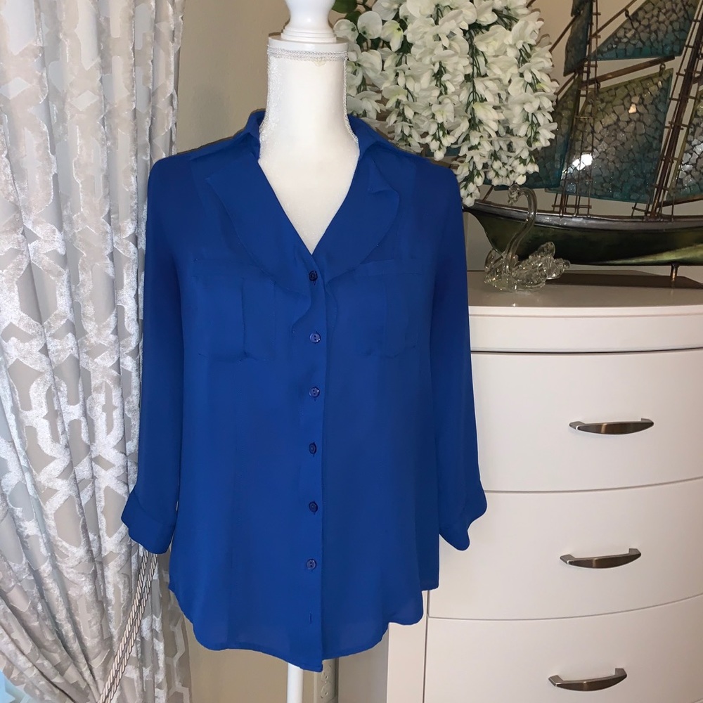 Elementz blue button down shirt - Picture 7 of 14